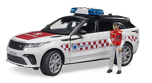 Range Rover Velar Bruder figurine et module sonore pour véhicule de secours miniature 1:16
