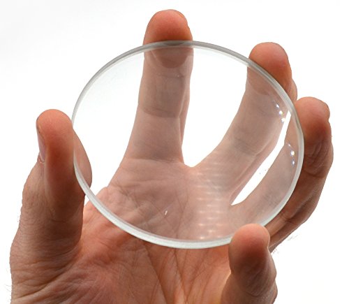 Double Concave Lens, 500mm Focal Length, 3" (75mm) Diameter - Spherical, Optically Worked Glass Lens - Ground Edges, Polished - Great for Physics Classrooms - Eisco Labs image 2