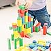 Melissa & Doug Wooden Building Block Set - 200 Blocks in 4 Colors & 9 Shapes