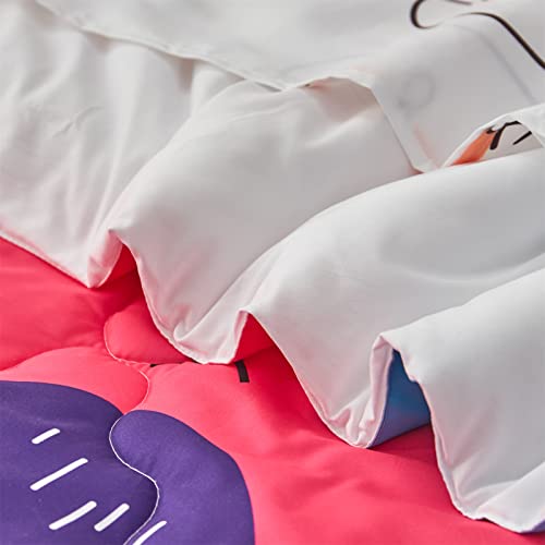 Wajade Kids Cute Cats Comforter Set Bed In A Bag Full Size 7 Piece Colorful Cartoon Pet Cats Bedding Set For Boys Girls (1 Comforter, 1 Flat Sheet, 1 Fitted Sheet, 2 Pillowcase And 2 Pillow Sham) #TOP5