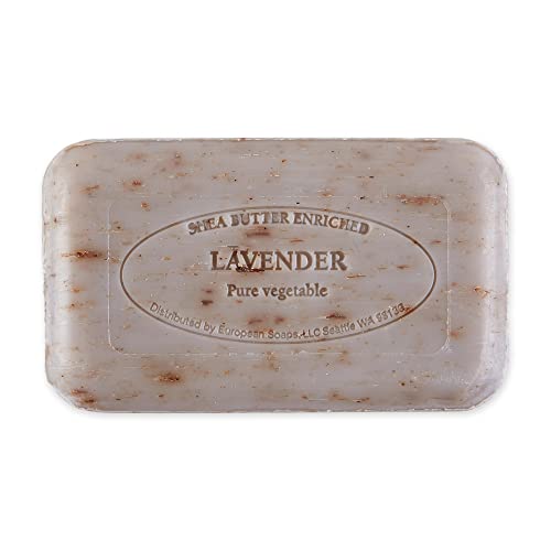 Image of Pre de Provence Artisanal French Moisturizing Soap Bar, Shea Butter Enriched, Quad Milled for Long Lasting Rich Smooth Lather, 5.3 Ounce, Lavender