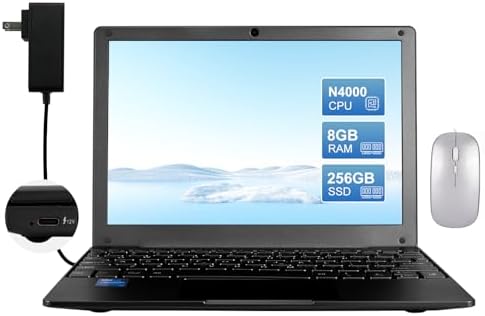 HBESTORE10.1 Mini Laptop, IPS Display - with Celeron N4000 (Up to...