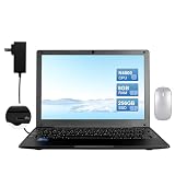 HBESTORE10.1 Mini Laptop, IPS Display - with Celeron N4000 (Up to 2.6GHz), 8GB RAM 128GB SSD Windows 11 OS, Lightweight & Powerful Small Computer (Black, 8GB+128GB) (Black, 8GB+256GB)