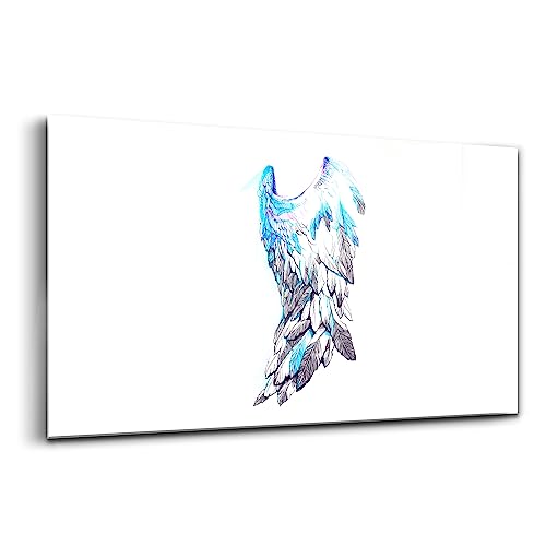 Verre coloré Wallfluent 140x70cm tableau de décoration murale oiseau