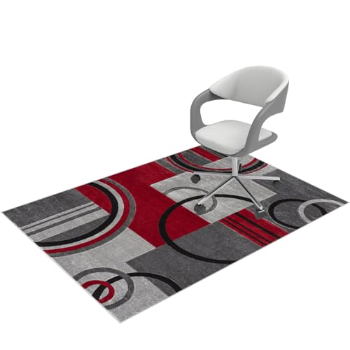 Laegnfho Office Chair Mat for Carpeted Floor Office Chair Mat for Hardwood Floors 60 x 90 cm Multi-Purpose Carpet Protector for Home and Office Floor Protective Mat for Chairs Mat