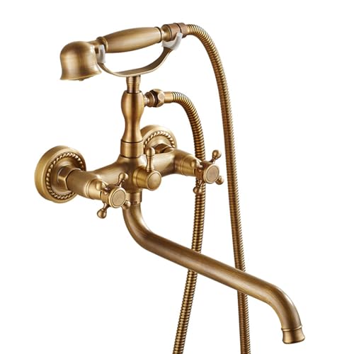 Ensemble de robinets de bain-douche au style rétro pour baignoire îlot de charme - 2