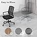 Blvornl Office Chair Mat for Hard Wood Floor, Sturdy Plastic Protector Floor Mat for Office Chair, Rectangle Transparent PVC Computer Hard Floor Chair Mat for Desk, Office, Home (Clear, 35.5 X 48in)