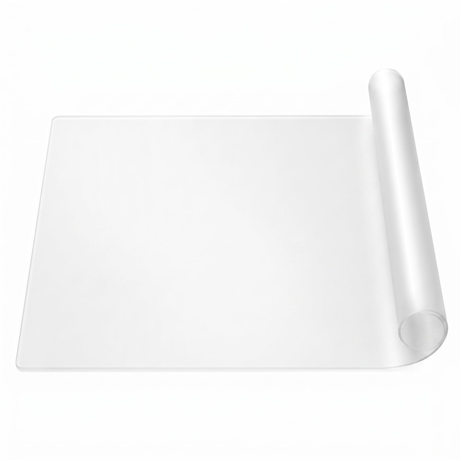 Large Heat Resistant Mat 60x40cm - 1.2mm Thick Food Grade Silicone Worktop Protector, Waterproof Non-Slip Silicone Mats & Non Stick Silicone Sheet for Baking, Crafts, Kitchen (Transparent)