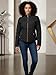 NE PEOPLE Women’s Quilted Jacket – Lightweight Long Sleeve Full Zip Up Casual Stand Collar Coat Outerwear with Pockets NEWJ22 Black 1XL