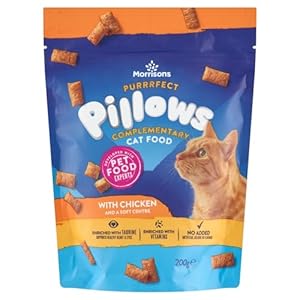 Morrisons Cat Snack Pillows with Chicken 200g
