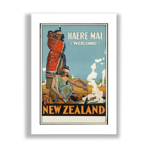 Poster New Zealand Haere Mai Spiffing Prints pour décorer un bureau et s'évader au quotidien