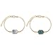 Produktbild 2 Stück Damen Armband, Zarte Armkette Freundschaftsarmband Edelstahl Armband Damen Armbändchen Frauen Armkette für Frauen Jahrestag Geburtstag Schmuck Geschenk - perfekt geeignet als Geschenk