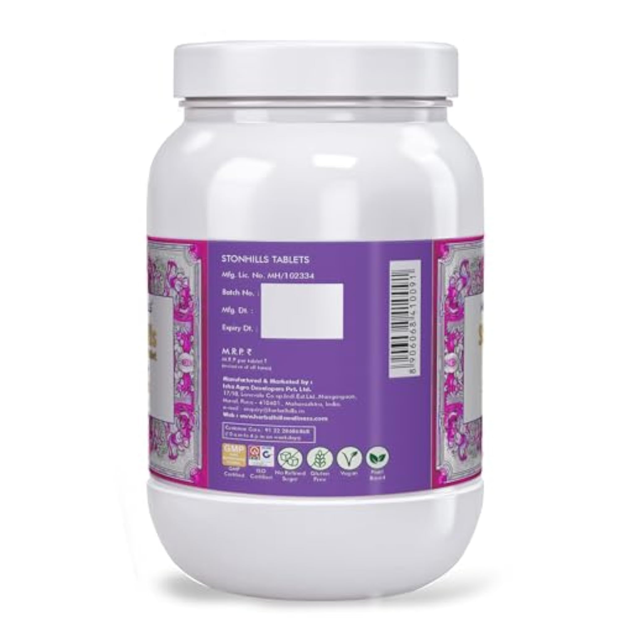 Herbal Hills Stonhills Tablet, 900 Count Pack