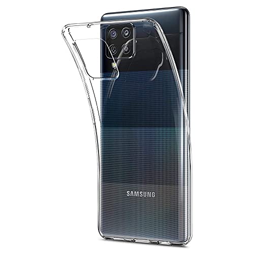 Image of Fashionury Crystal Clear Case for Samsung Galaxy M42 5G / A42 5G | Yellowing Resistance | Transparent TPU Silicone | Raised Camera Lips | Slim Transparent Cover