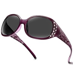 A08 Transparent Purple Frame Grey Lens