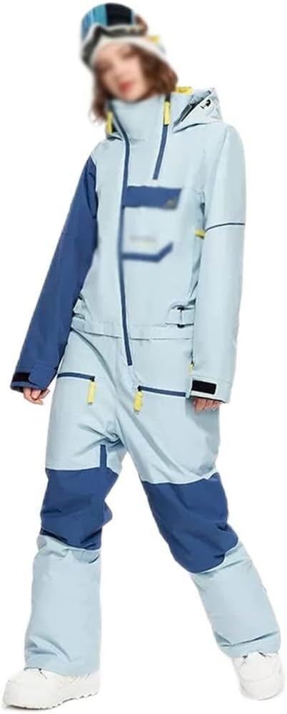 Women's outdoor sports snowboard jacket jumpsuit winter -piece ski suit cotton overalls