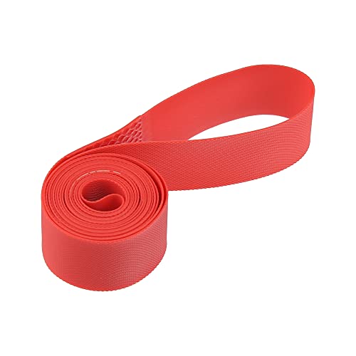 Ruban de jante de roue vélo X AUTOHAUX 24po PVC rouge, paire