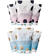 Bakeology Gluten Free Vegan Cookies | 6 - 6 oz Bags | 3 Bags of Each Flavor | Chocolate, Chocolat...