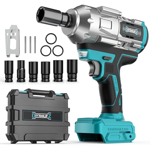 Cordless Impact Wrench 1/2 inch for Makita 18v Battery, 900FT-LBS (1200N.m) Brushless Electric...