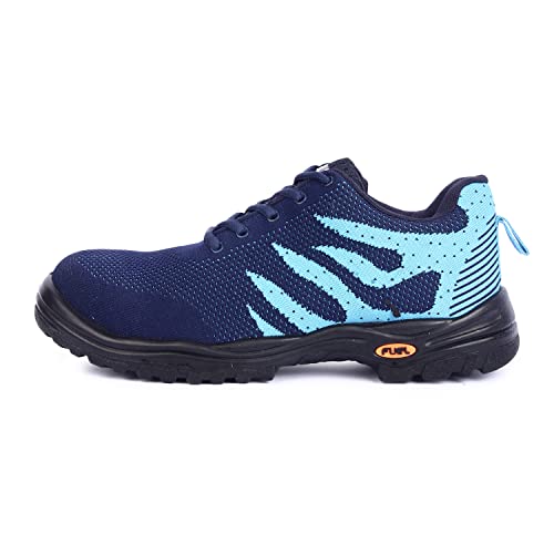 FUEL Falcon Safety Shoes for Men with Industrial Steel Toe, Light Weight Construction Shoes, Anti Penetration, Non-Slip Lace Up Comfortable Footwear, Sizes-8UK Blue (B0BPLLCKXC) Amazon Price History, Amazon Price Tracker