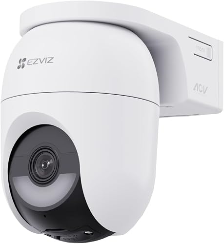 EZVIZ CB8 4MP Solar/Akku Überwachungskamera Aussen 360° PTZ WLAN Kamera | Farb-Nachtsicht, KI Personen-/Fahrzeugerkennung, Zwei-Wege-Audio, max. 512GB lokaler Speicher, AOV-Modus,