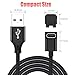 AGVEE 2 Pack 1.5ft Short Charger for Garmin Watch, L-Shape Charging Cable for Fenix, Forerunner, Vivoactive, Instinct, Venu, Tactix, Approach, D2, Quatix Series, Right Angle Braided, Black