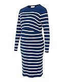 Gestreiftes 2-in-1-Strickkleid