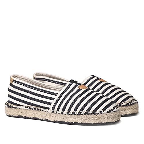 TONI PONS, Alpargatas de Esparto, Sandalias cómodas Planas de Verano, Zapatos Unisex (Hombre y Mujer) - BLANES-DD - Negro, 44 EU