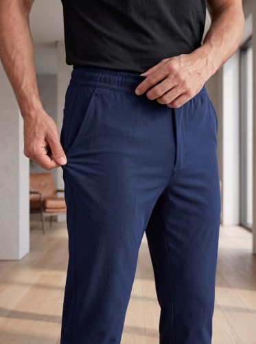 Image of SaintX Men's 4-Way Stretchable Athleisure Pants | Sweat Wicking Fabric | Slim Fit | Active - Sports Wear | Travel, Lounge & Casual Wear | Stylish Back Zipper Pocket | Available in Plus Size (ST06)