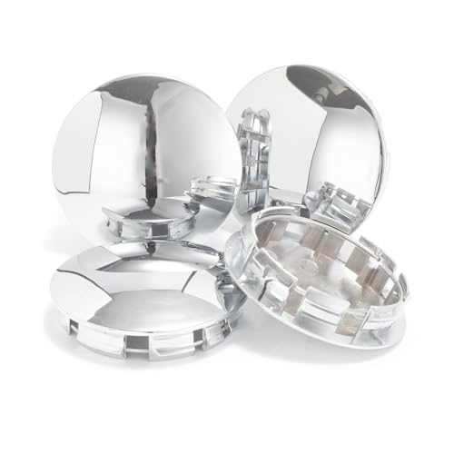 4Pcs 3in / 76.2mm Car Wheel Center Caps for 2002-2014 F150 2007-2015 Expedition 2L34-1A096 Chrome Outer 3 in, Inner 2.57 in Snap-On Hub Caps