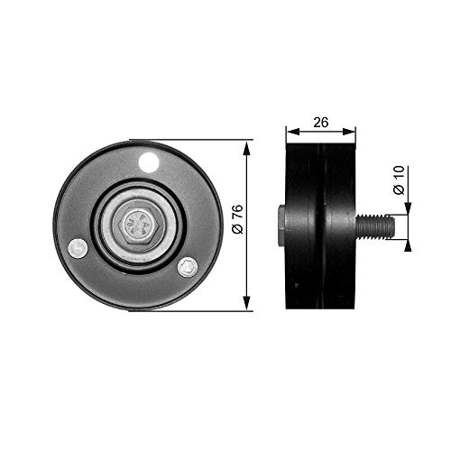 GATES DriveAlign Galet Tendeur T36083 amortissement haute performance