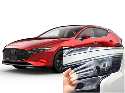 AUTOMAX izumi �w�b�h���C�g�v���e�N�V�����t�B���� (MAZDA3 FASTBACK) �Ԏ��p �J�b�g�ς� ���E�Z�b�g �w�b�h���C�g�ی� �}�c�_3 �t�@�X�g�o�b�N