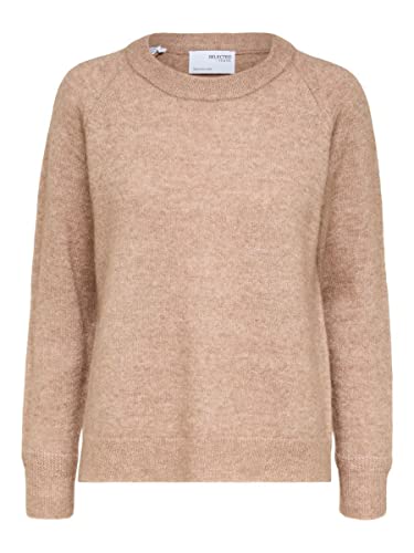 SELECTED FEMME Slflulu LS Knit O-Neck B Noos Suéter, Amphora, S para Mujer Cover
