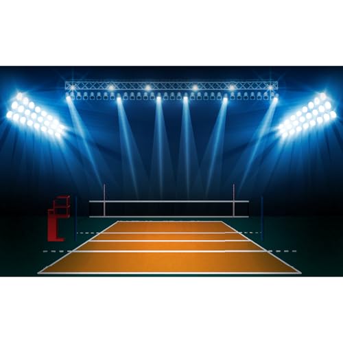 Volleyball Court Indoor Backdrop 7x5ft for Parties & Photos