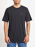 Muster: Ärmelprint Volcom Herren T-Shirt Stone Blanks BSC SS, Black, M, A3512056