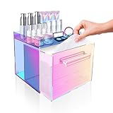 GRETJOB Rainbow Einweg-Aufbewahrungsbox für Gesichtshandtücher, transparenter Acryl-Make-up-Behälter, kompatibel mit Clean Towel XL