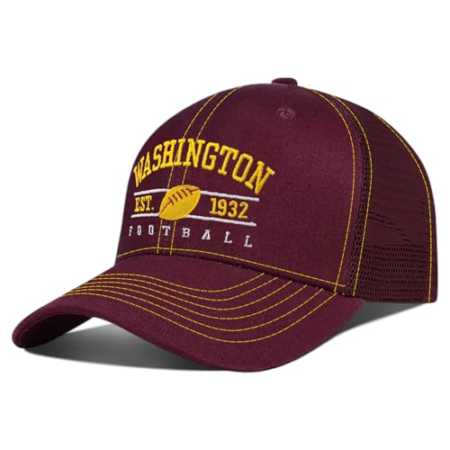 Embroidered City Football Hat Adjustable Baseball Hat Game Day Sports Apparel Gifts for Men Women and Fans