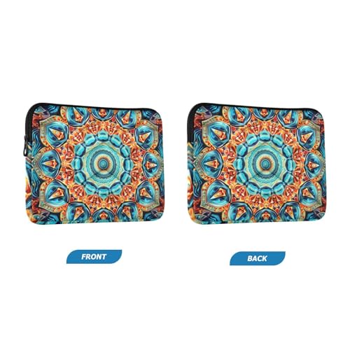 Funda para portátil 13-14 pulgadas impermeable azul naranja miniatura 2