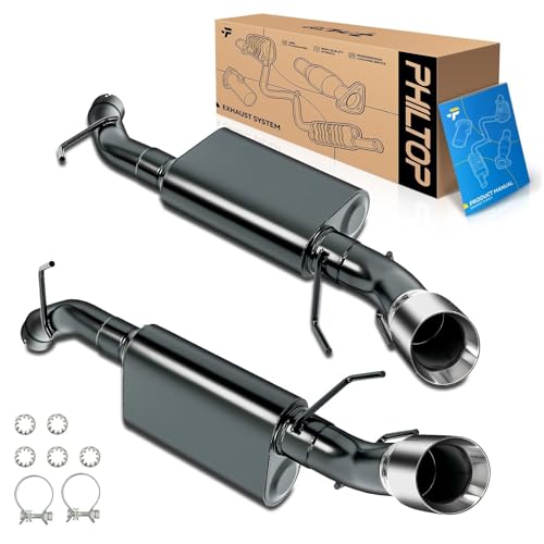 PHILTOP Cat-Back System, Stainless Steel Cat Back Exhaust System Fit