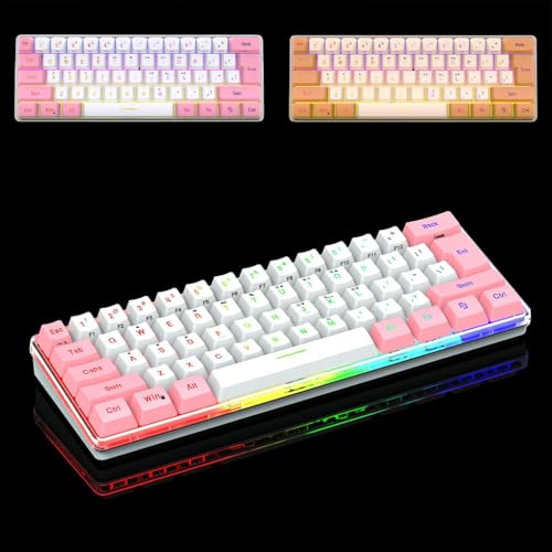 Clavier mécanique portable 61 touches RVB idéal pour l'école