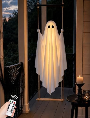Halloween Decorations Outdoor 3.7FT Pre-Assembled Hanging Swing G...