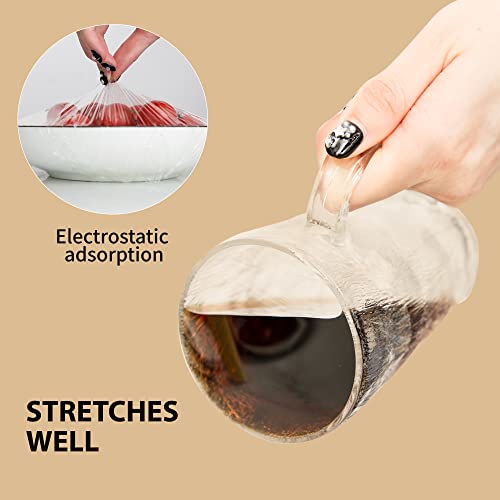Plastic Wrap 12 Inch X 500 Square Foot Cling Wrap Food Wrap With Slide Cutter, Microwave Safe, Bpa-Free, Clear Plastic Wrap Roll, Non Tear, Securely Seal And Keep Food Fresh #TOP2