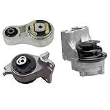 CF Advance 07-12 Compatible with Fusion Lincoln MKZ 3.5L Engine Motor and Transmission Mount 5653 5570 5571 Set of 3PCS New 2007 2008 2009 2010 2011 2012