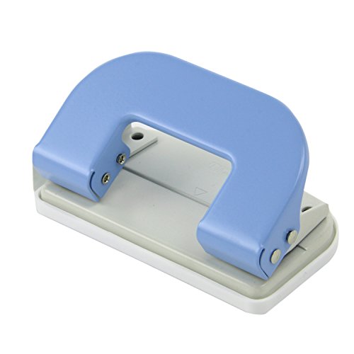 Amazon | ライオン事務器 パンチ 2穴 10枚 No.32 パステルブルー