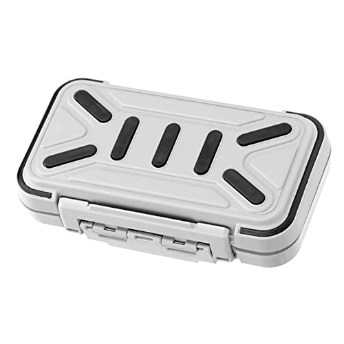KOMBIUDA Fishing Gear Storage Box Portable Plastic Bait Sorting Case with Multiple Compartments for Outdoor Use for Fishing Backpack and Vest Pockets