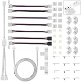 led strip verbinder 2 polig 8 mm Betriebsbedingung- Diese LED-Klebebandanschlüsse unterstützen 0-4A Strom- und 0-24V Spannungseingang, Wärmewiderstandsstufe von 20-100 Grad.