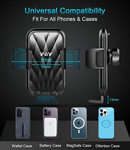 Phone Mount For Car,【Upgraded Stepless Adjustment Suction Cup】 Car Phone Holder Mount Dashboard Windshield Vent Universal Cell Phone Holder Mount For All Smartphones #TOP6