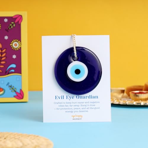 Image of Oye Happy Cute Rakhi Hamper for Her | Raksha Bandhan Gift Set for Sister, Behen, Didi | Includes Sash, Evil Eye Wall Hanging, Photo Easel & Greeting Card | Multi-Color
