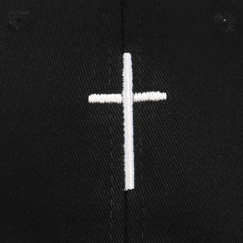 Image of Chensheng Cross Embroidery Baseball Cap,Adjustable Structured Dad Hat for Men Women Sun Hat