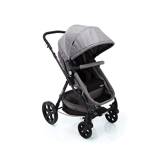 Carrinho de Bebê Poppy, Cosco, Cinza Mescla